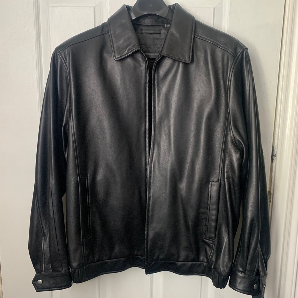 Roundtree & Yorke Leather Jacket Mens XLT NEW